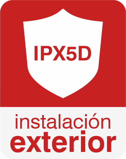 Categoria IPX5D Instalacion Exterior
